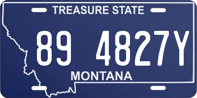 MT license plate 894827Y