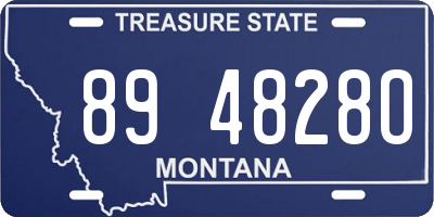 MT license plate 894828O