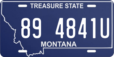 MT license plate 894841U