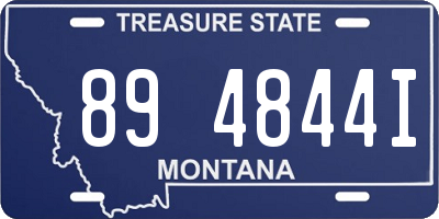 MT license plate 894844I