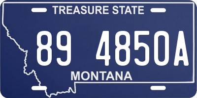 MT license plate 894850A