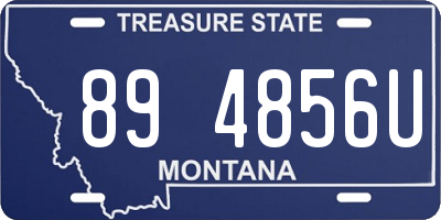 MT license plate 894856U