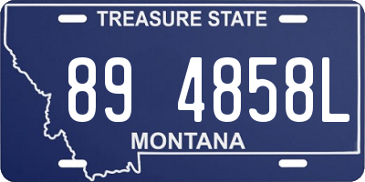 MT license plate 894858L