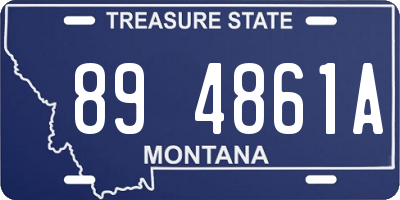 MT license plate 894861A