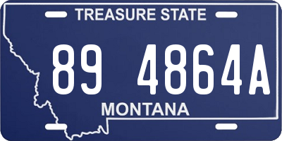 MT license plate 894864A