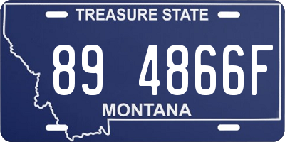 MT license plate 894866F