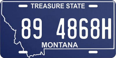 MT license plate 894868H