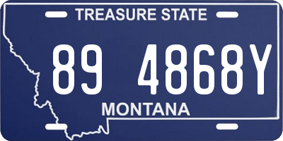 MT license plate 894868Y