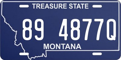 MT license plate 894877Q