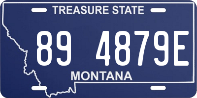 MT license plate 894879E