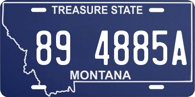 MT license plate 894885A