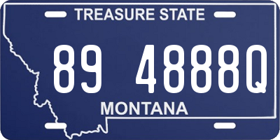 MT license plate 894888Q