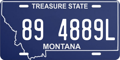 MT license plate 894889L