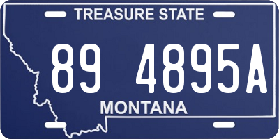 MT license plate 894895A