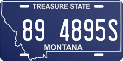 MT license plate 894895S