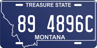 MT license plate 894896C