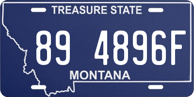 MT license plate 894896F