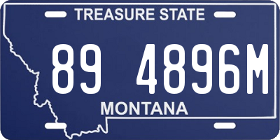 MT license plate 894896M