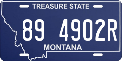 MT license plate 894902R