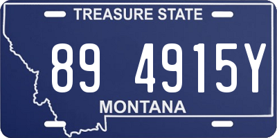 MT license plate 894915Y