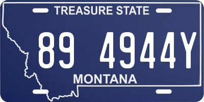 MT license plate 894944Y