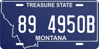 MT license plate 894950B