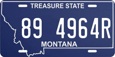 MT license plate 894964R