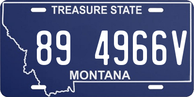 MT license plate 894966V