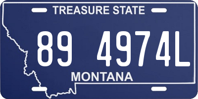 MT license plate 894974L