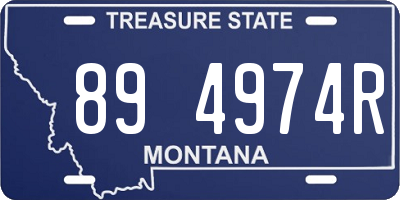 MT license plate 894974R