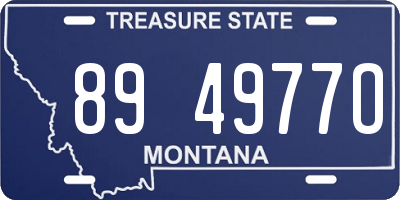 MT license plate 894977O