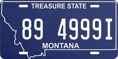 MT license plate 894999I