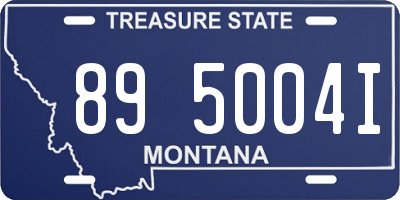 MT license plate 895004I