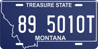 MT license plate 895010T