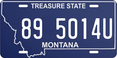 MT license plate 895014U