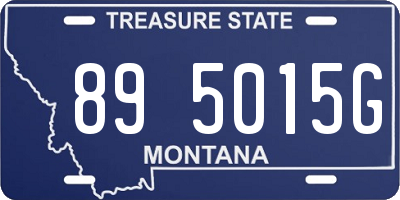 MT license plate 895015G
