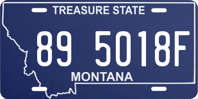 MT license plate 895018F