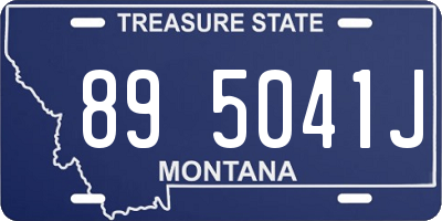 MT license plate 895041J