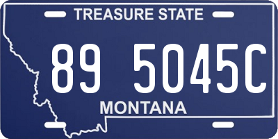 MT license plate 895045C