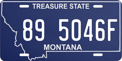 MT license plate 895046F