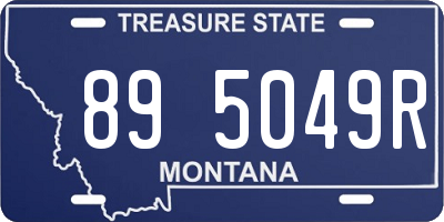 MT license plate 895049R