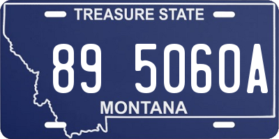 MT license plate 895060A