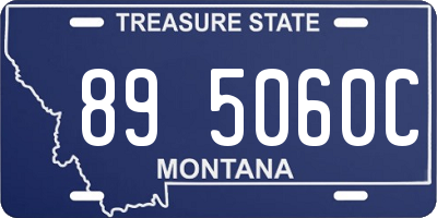 MT license plate 895060C