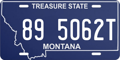 MT license plate 895062T