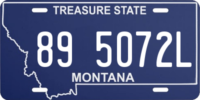 MT license plate 895072L