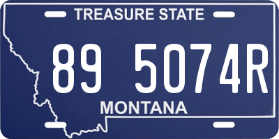 MT license plate 895074R