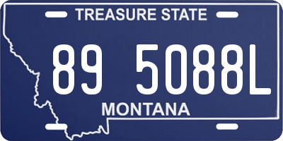 MT license plate 895088L
