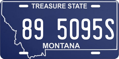MT license plate 895095S