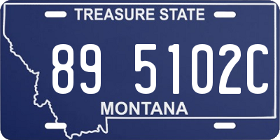 MT license plate 895102C