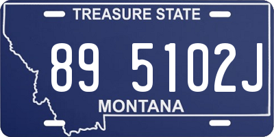 MT license plate 895102J